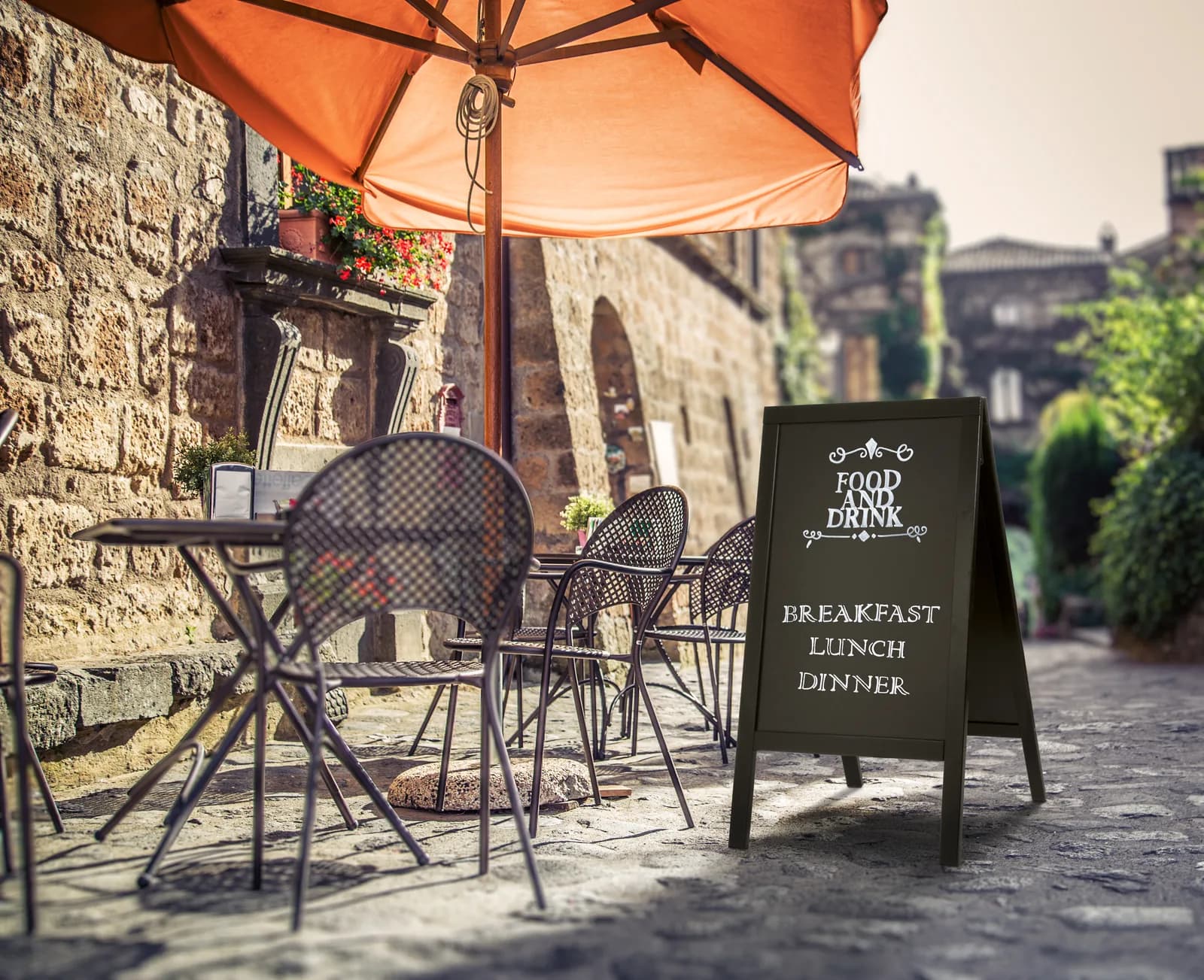 Securit® Woody A-Frame Sign Board for Cafés — Securit®